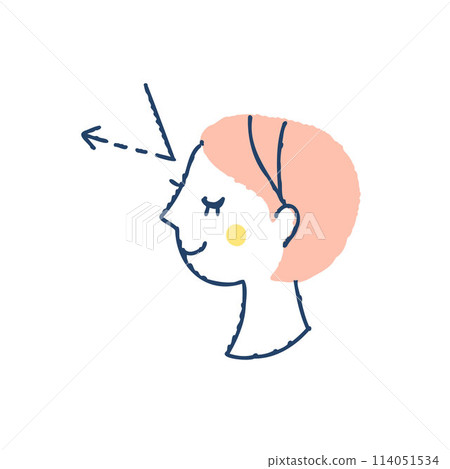 Image of UV protection: Woman in profile 114051534