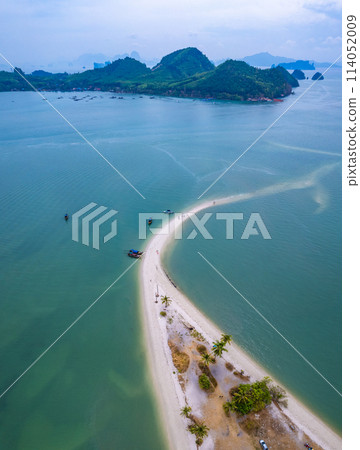 Aerial view of Laem Haad Beach in koh yao yai, Phang Nga, Thailand 114052009