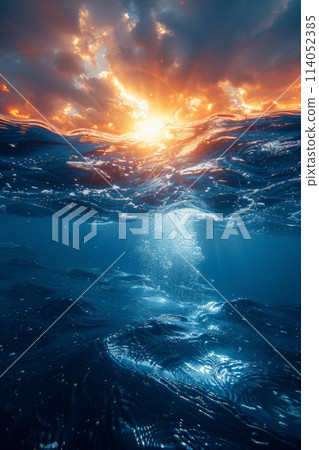 Sea waves. The raging ocean. World Oceans Day Sea waves. The raging ocean. World Oceans Day 114052385