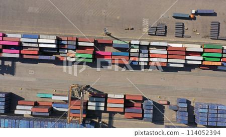Cargo terminal aerial view 114052394