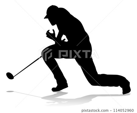 Golfer Golf Sports Person Silhouette Golfer Golf Sports Person Silhouette 114052960