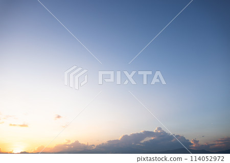 Sky and cloud at evening for background. 114052972