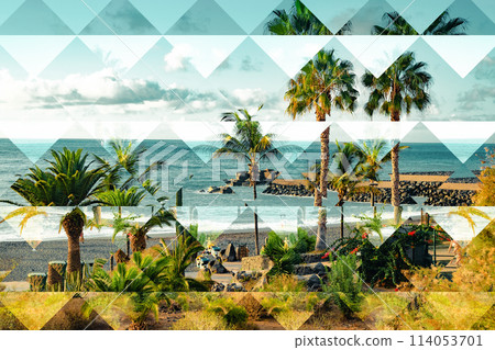 Abstract summer and vacation design. 114053701