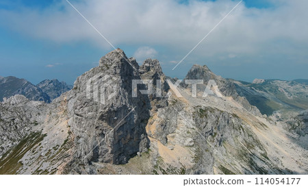 Aerial of mountains in park Durmitor, Montenegro Aerial of mountains in park Durmitor, Montenegro 114054177