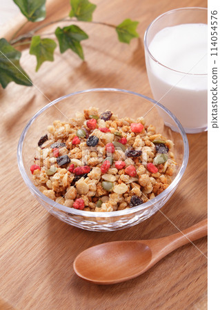 Fruit Granola Healthy Breakfast Fruit Granola Healthy Breakfast 114054576