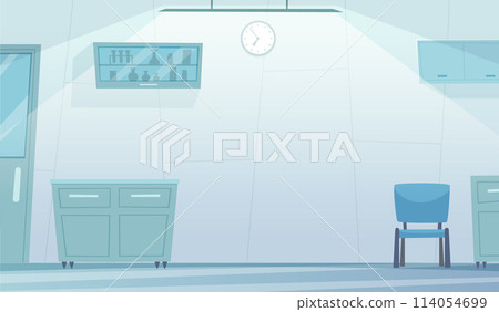 Medical cabinet indoor interior of medical clinic cabinet vector picture Medical cabinet indoor interior of medical clinic cabinet vector picture 114054699