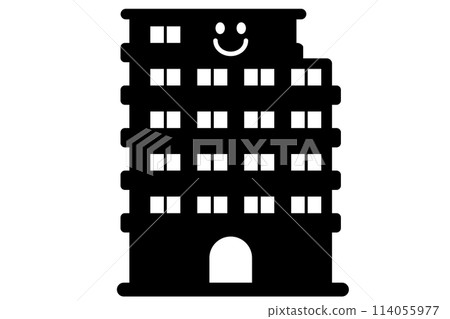 簡單可愛的建築插畫 114055977