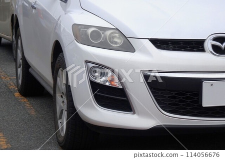 Front mask of Mazda's discontinued car, the Mazda CX-7 Front mask of Mazda's discontinued car, the Mazda CX-7 114056676