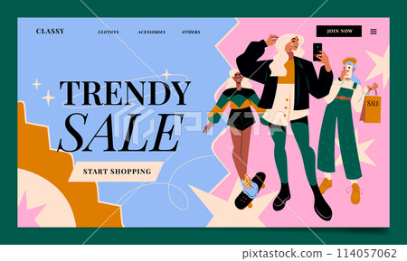 Trendy women landing page 114057062
