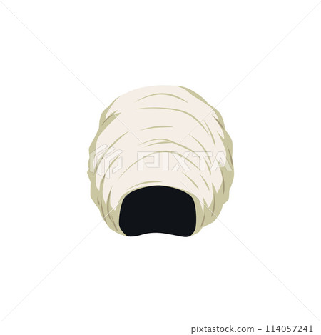 Vector illustration of a turban in flat style on an isolated background. 114057241