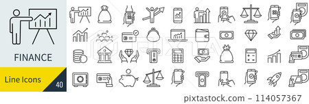 向量財務圖示集 向量財務圖示集 114057367