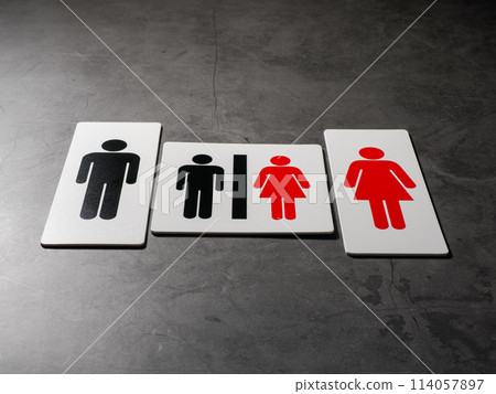 Toilet sign 114057897
