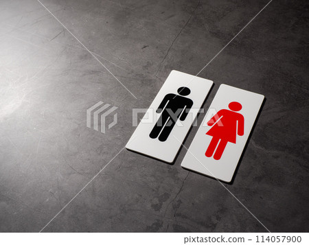 Toilet sign 114057900