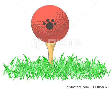 Golf ball illustration 114058076