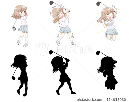 Summary of girls playing golf Summary of girls playing golf 114058080