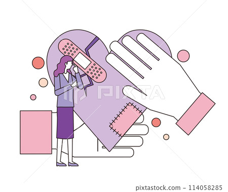 Mental care woman Mental care woman 114058285