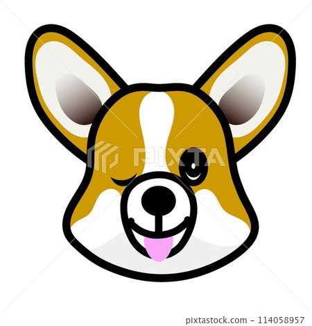柯基犬狗臉圖 114058957