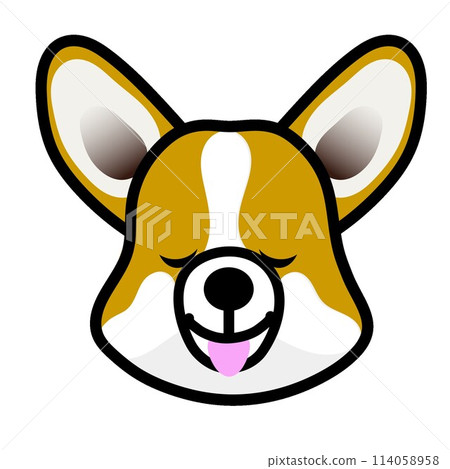 柯基犬狗臉圖 柯基犬狗臉圖 114058958