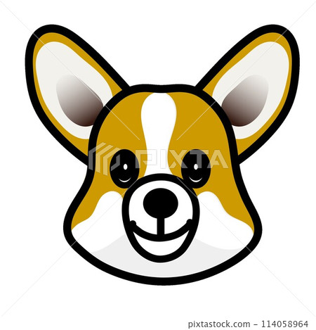 柯基犬狗臉圖 柯基犬狗臉圖 114058964