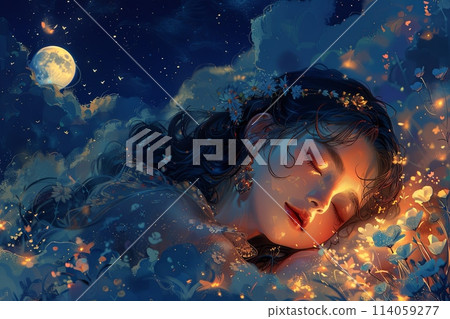 Dreams are my reality, cartoon illustration 114059277