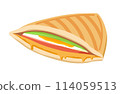 美味熱三明治插畫（1片） 114059513