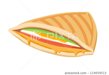 美味熱三明治插畫(1片) 美味熱三明治插畫(1片) 114059513