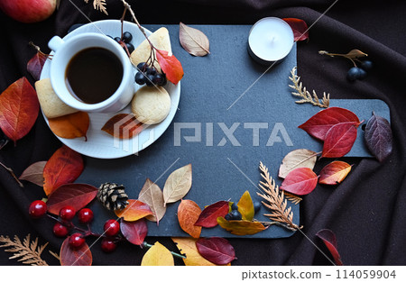 Autumn still life. The concept of home comfort. 114059904