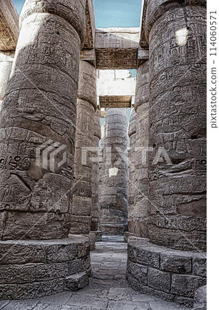 Great Hypostyle Hall at the Temples of Karnak Great Hypostyle Hall at the Temples of Karnak 114060571