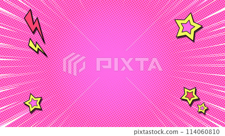 Manga-style concentrated line (white) illustration Manga-style concentrated line (white) illustration 114060810