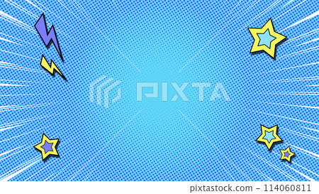 Manga-style concentrated line (white) illustration Manga-style concentrated line (white) illustration 114060811