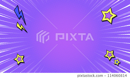 Manga-style concentrated line (white) illustration 114060814