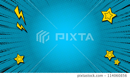 Manga-style concentrated line (black) illustration Manga-style concentrated line (black) illustration 114060856