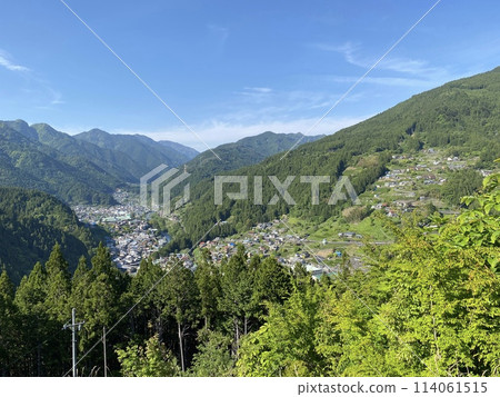 Panoramic view of Misakubo from Takane Castle, Hamamatsu City, Shizuoka Prefecture 114061515