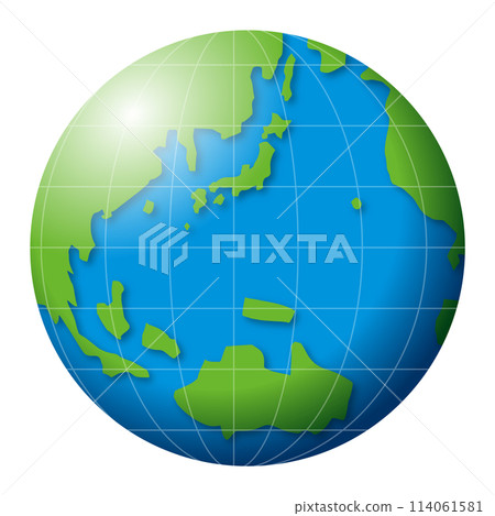 3D Earth vector illustration 114061581
