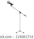 麥克風支架三維向量圖 114061714