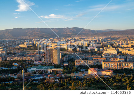 Residential area of Tbilisi, multi-storey buildings in Gldani Residential area of Tbilisi, multi-storey buildings in Gldani 114063586