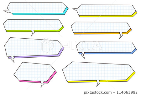 三維網格語音氣泡水平設定多彩 三維網格語音氣泡水平設定多彩 114063982