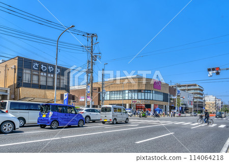 神奈川縣橫濱市的城市景觀，日吉本石川線高田站 114064218