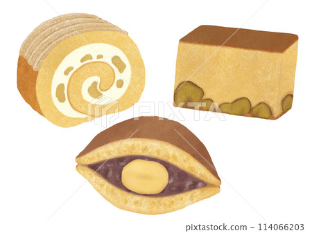 栗子小吃水彩插圖 114066203