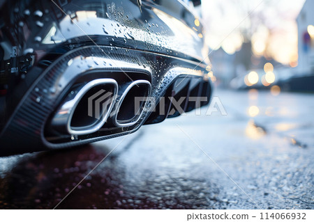 Water Vapor Emission from Eco-Friendly Fuel Cell Car 114066932