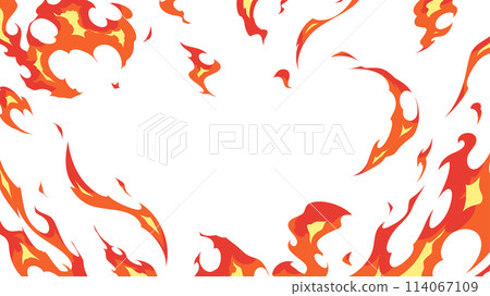 Fire effect background illustration_16:9 114067109