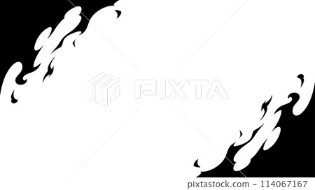 Flame effect frame_silhouette_16:9 114067167