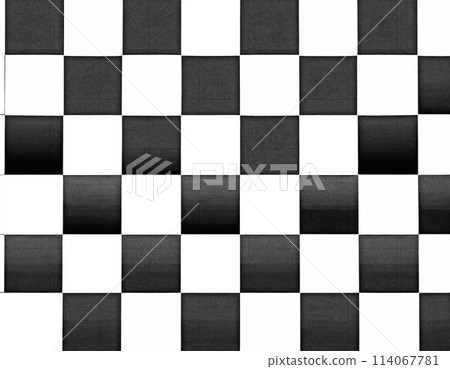 Modern Japanese pattern background material. Checkered pattern. AI generated image. 114067781