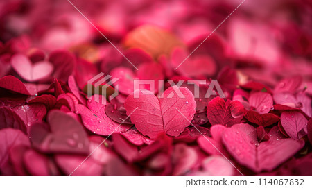 Intimate View of Vibrant Red Petals at an International Mothers Day Concert 114067832