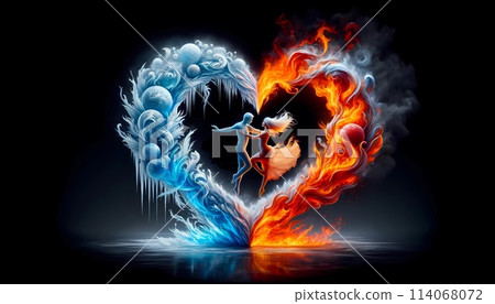 Fiery Demon Heart. Generative AI Fiery Demon Heart. Generative AI 114068072