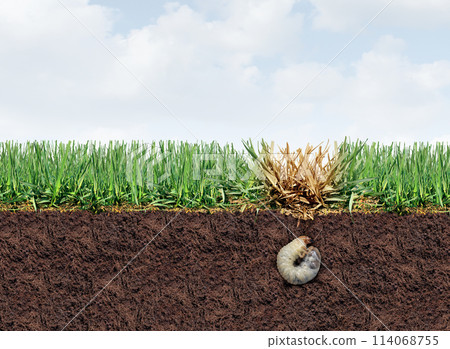 Lawn Grub Damage 114068755