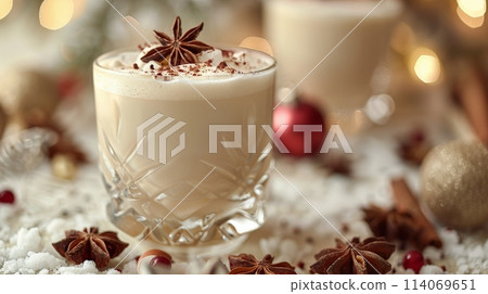 Close Up of a Drink on a Table 114069651