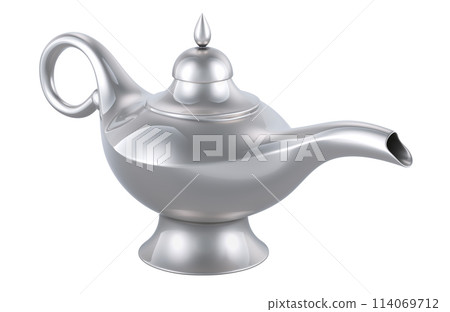 Aladdin magic lamp, 3D rendering 114069712