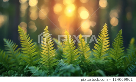 Plant Close Up With Sun Background 114069961