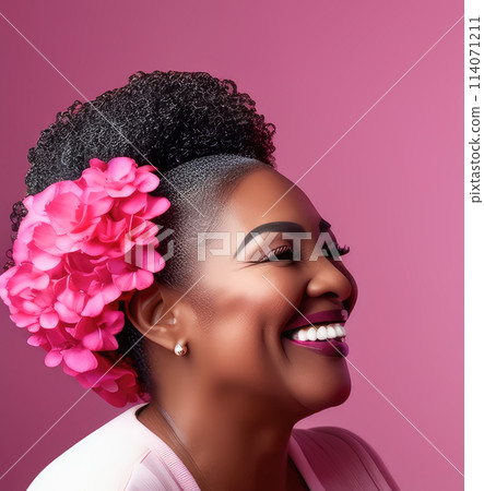 Cute little girl greeting her mother at home. Mother's day concept 114071211
